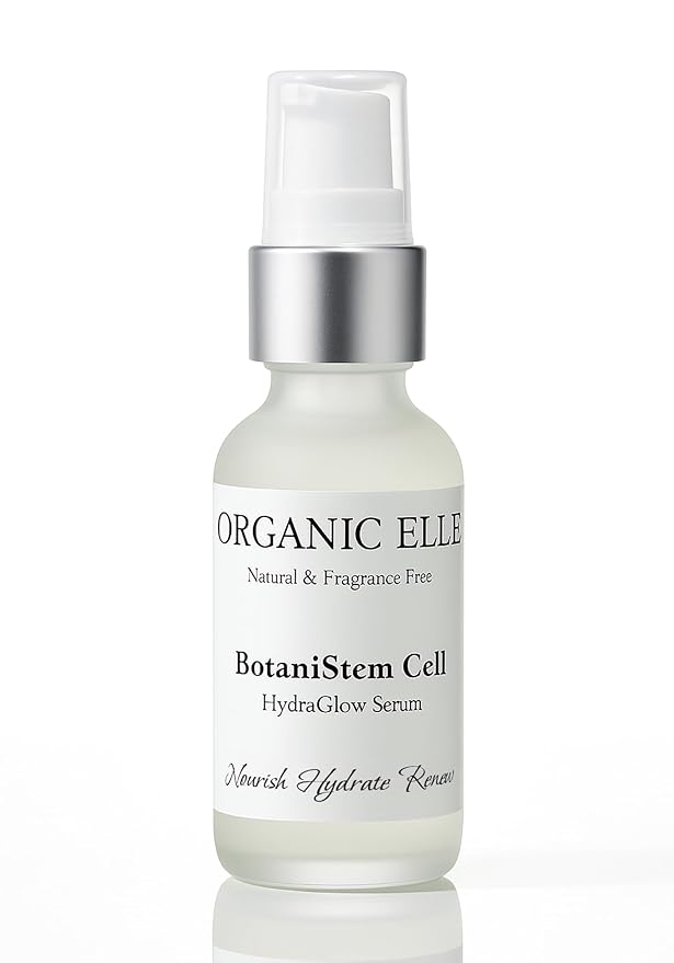 Serum – BotaniStem Cell HydraGlow, Organic Anti-Aging Face Serum with Plant Stem Cells, Botanical Hyaluronic Acid & Vitamin C & Vitamin E – Hydrating, Brightening & Firming for Radiant Skin