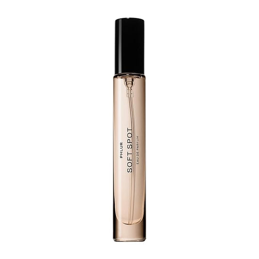 PHLUR Soft Spot Eau de Parfum - Travel Size Perfume Fragrance - Floral Amber Musk Perfume with Bergamot, Mandarin, Jasmine, Sandalwood & Vanilla (9.5mL)