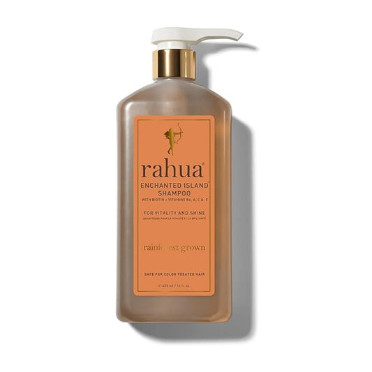 Rahua Enchanted Island Shampoo, Lush Pump, 16 Fl Oz, Promotes Strength, Hair Growth and Gives Shine to All Hair Types, Nourishing Hair Shampoo for Men and Women