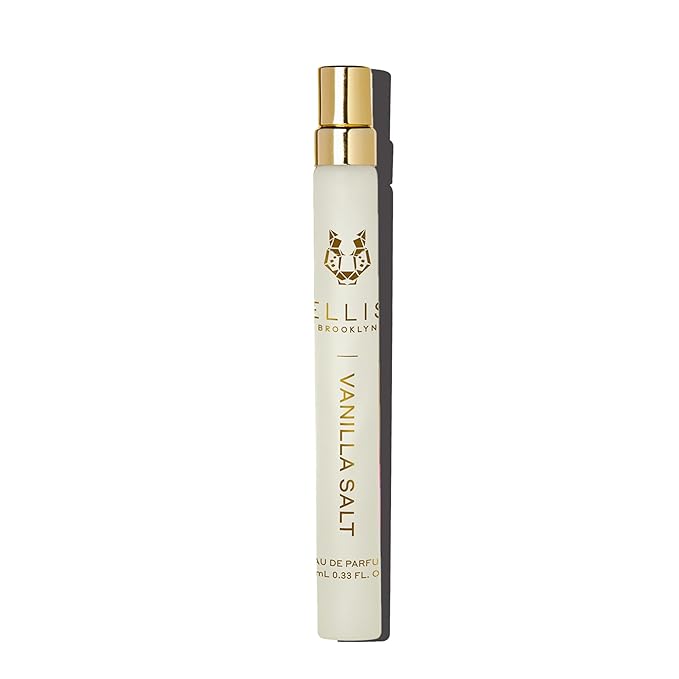 Ellis Brooklyn VANILLA SALT Eau de Parfum Travel Spray 0.33oz / 10ml - Gourmand Vanilla Perfume with Sea Salt, Luminous Musk, and Jasmine- Clean, Vegan, Cruelty-Free, Long Lasting Perfumes for Women
