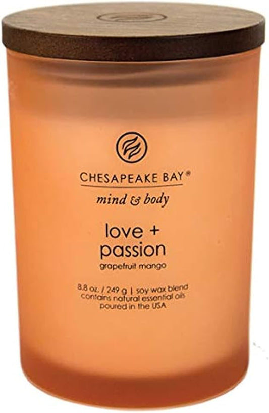 Chesapeake Bay Candle PT31905 Scented Candle, Love + Passion (Grapefruit Mango), Medium, Home Décor