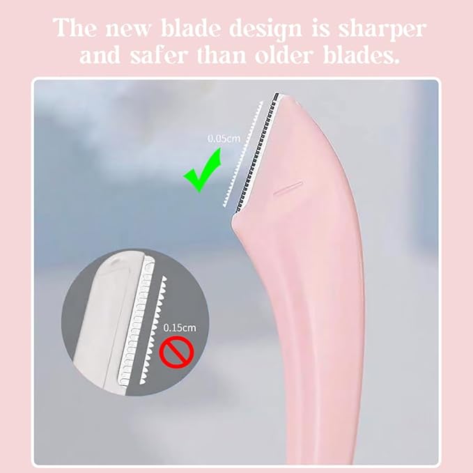 6Pcs Eyebrow Trimmer Set Stainless Steel Curved Eyebrow Razor Eyebrow Scissors With Comb Eyebrow Trimming Tools for Beginners Professional Facial Hair Removal Beauty Accessories for Girls and Women