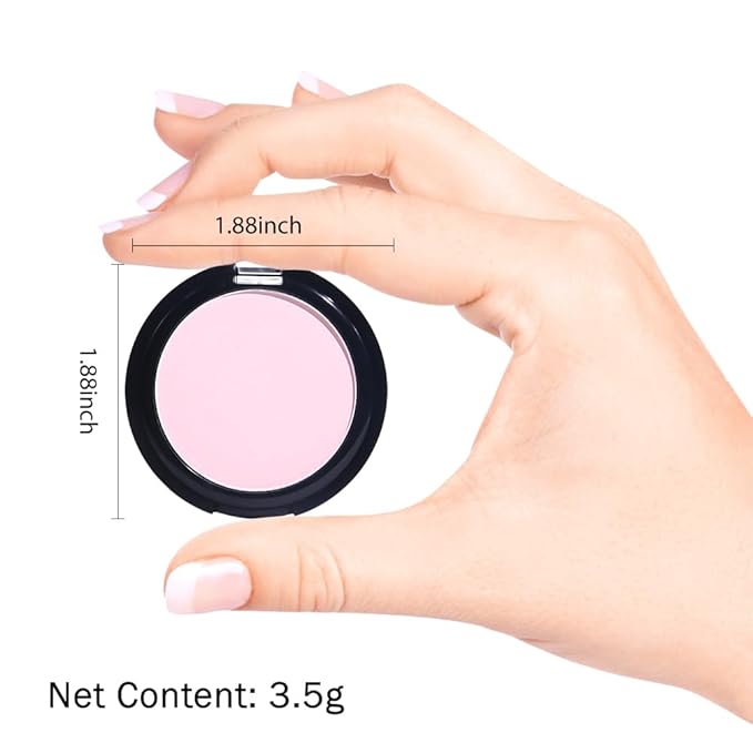 Monochrome Matte Eye Shadow Palette,Light Pink Neutral Nude Matte Pressed Powder Single Eyeshadow,Natural Long Lasting Naturing-Looking Eyeshadow,Talc,Paraben Vegan & Cruelty Free