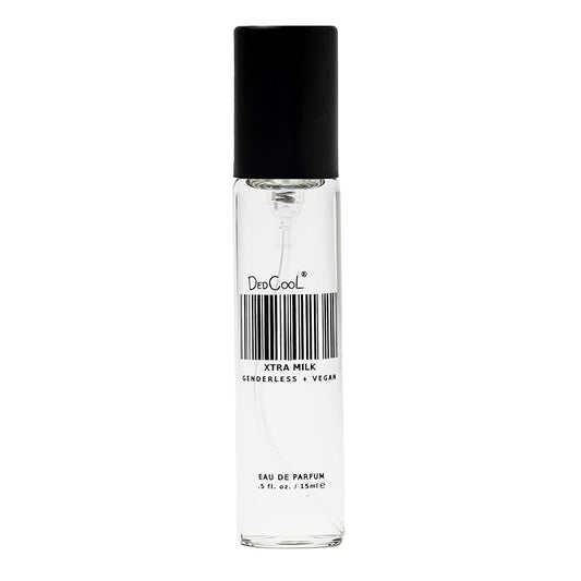 DedCool Eau de Parfum (Xtra Milk - 0.5 fl oz) with Notes of Bergamot, White Musk, Amber, Clean, Perfume for Men & Women, Long Lasting, Luxury Fragrance, Non-Toxic, Genderless, Vegan, Fragrance For All