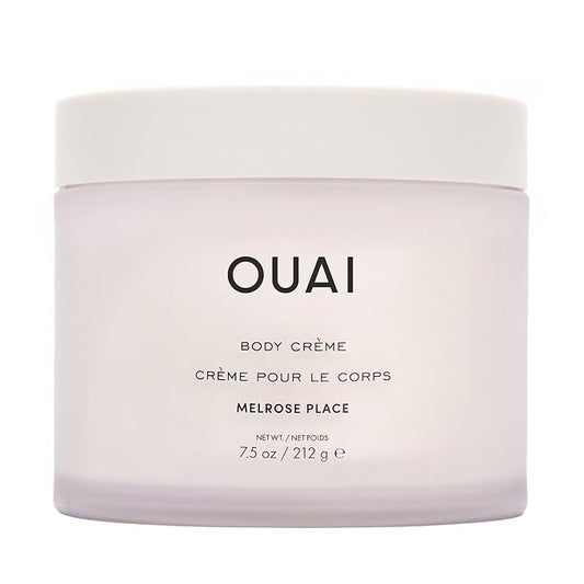 OUAI Body Cream, Melrose Place - Hydrating Whipped Body Cream with Cupuaçu Butter, Coconut Oil and Squalane - Softens Skin and Delivers Healthy-Looking Glow - Sulfate Free Skin Care (7.5 Oz)