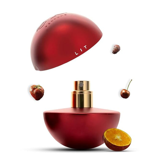 Eze Elevate LIT Eau de Parfum for Women 75ML | Long-Lasting Luxury Perfume | Raspberry & Sour Cherry Scent | Floral Jasmine & Violet | Warm Musk, Vanilla & Cashmeran Base | Premium Fragrance | EDP