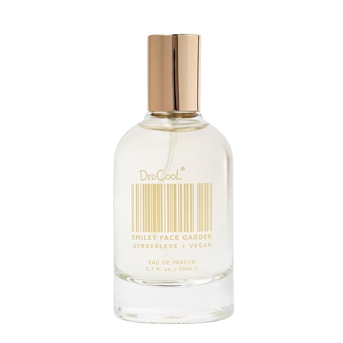 DedCool Eau de Parfum (Smiley Face Garden- 1.7 fl oz) With Notes of Rose, Guaiac Wood, Musk, Perfume for Men and Women, Luxury Fragrance, Long Lasting, w/Essential Oils, Non-Toxic, Fragrance For All
