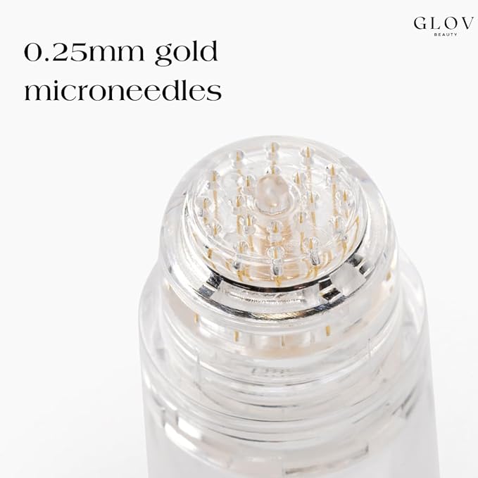 Micro Infusion Hair Renewal Kit - with Hyaluronic Acid, Peptide & Botanical Serum Ampoules - Helps Promote Fuller, Hydrated Strands - 0.25mm Stamp for Scalp Care