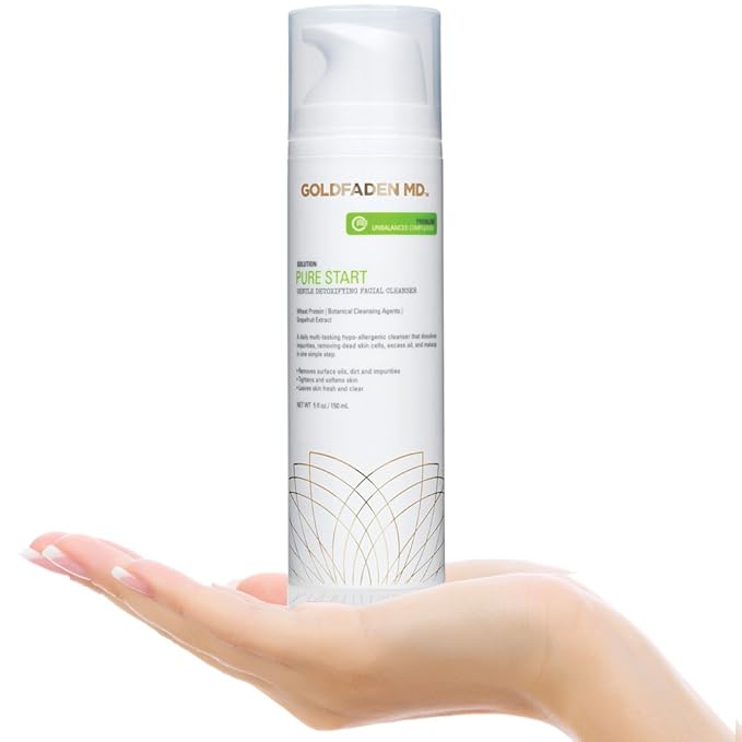 GOLDFADEN MD Pure Start Gentle Detoxifying Natural Facial Cleanser, 5 Fl Oz