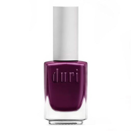 duri Nail Polish, 736 Virgo, Burgundy Plum, Full Coverage, Glossy Finish, Fast Drying, Lasting Color, 0.45 Fl Oz
