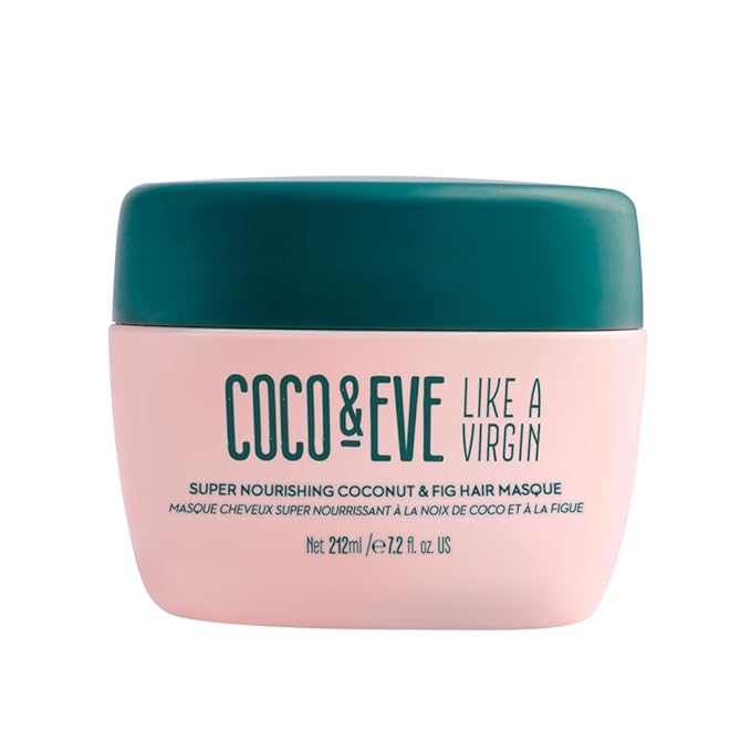 Coco & Eve Like a Virgin Hair Masque - Coconut & Fig Hair Mask for Dry Damaged hair with Shea Butter & Argan Oil for Hair Repair & Hydration | Deep Conditioning Mask Hair Treatment (212 ml)