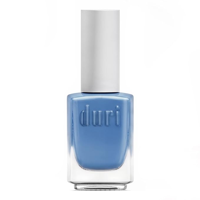 duri Nail Polish, 783 Freeze The Day, Muted Blue, Full Coverage, Glossy Finish, Quick Drying, 0.45 Fl Oz