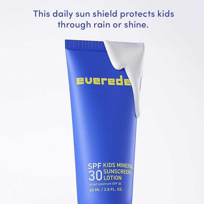 Evereden Premium Mineral Sunscreen SPF 30: Baby-Safe Whole-Family Mineral Sunblock Kids Love - Non-Nano Kids Sunscreen for Year-Round UVA & UVB Protection -Safe & Reef-Friendly - FSA Eligible