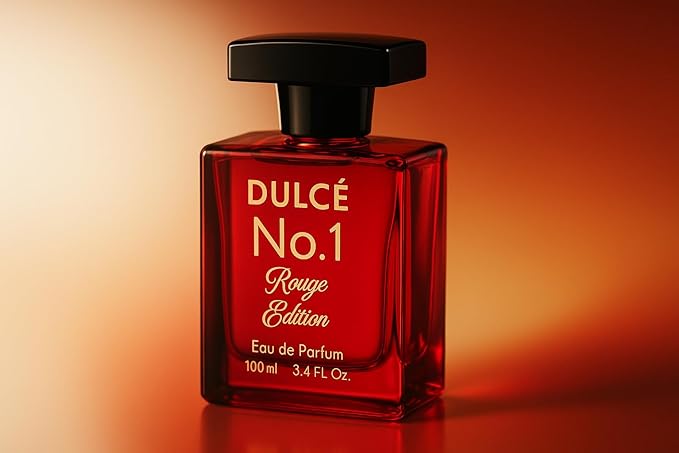 Dulcé No.1 Rouge Edition For Women–Hypnotic Floral Perfume with Notes of Violet, Rich Coffee & Velvety Iris–Captivating & Sophisticated Eau de Parfum–3.4 Fl Oz(100ml) Elegant Gift