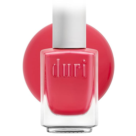 duri Nail Polish, 74 Coral Conquest, Pinkish Coral, Full Coverage, Quick Drying, NEW Brush, 0.45 Fl Oz by Dur Cosmetics