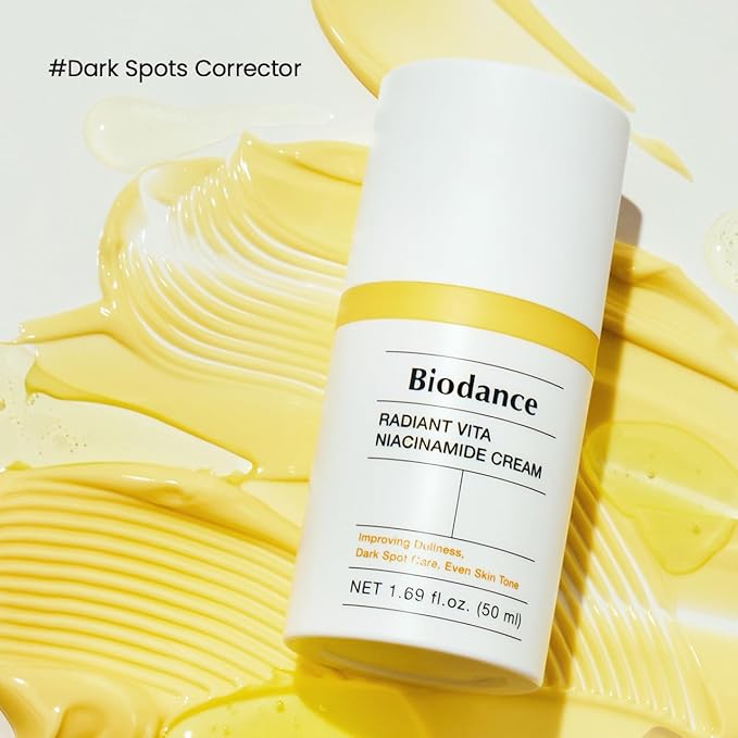 BIODANCE Radiant Vita Niacinamide Cream, Brightening, Dark Spot Correcting Facial Moisturizer, Korean Skincare, Stocking stuffers for teen girls | 1.69 fl.oz, 50ml