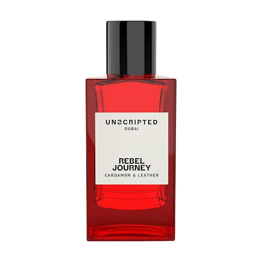 Unscripted Rebel Journey - Luxury Arabian Cologne for Men - Long Lasting Perfume from Dubai with Notes of Violet, Leather, Jasmine, Woody, Cedarwood & Tobacco - Arabic Eau de Parfum - 3.4 oz EDP Spray