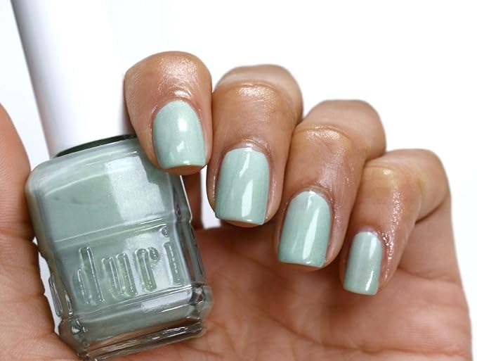duri Nail Polish, 776 Peace And Love, Golden Shimmer Mint Green, Full Coverage, 0.45 Fl Oz