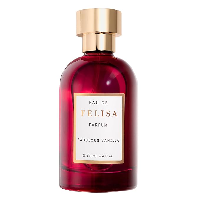 Felisa Fabulous Vanilla Eau de Parfum (3.4 fl oz) – Long Lasting Vegan Spicy Vanilla Perfume, Sophisticated & Bold Fragrance for Women and Men