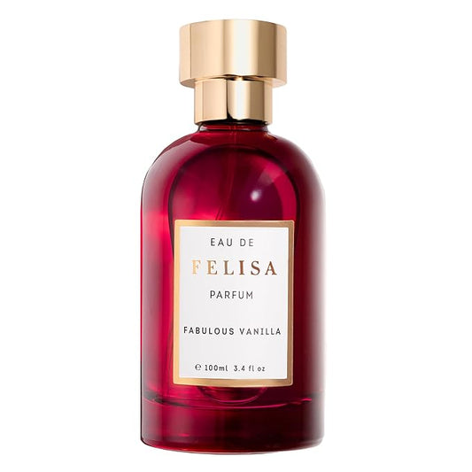 Felisa Fabulous Vanilla Eau de Parfum (3.4 fl oz) – Long Lasting Vegan Spicy Vanilla Perfume, Sophisticated & Bold Fragrance for Women and Men