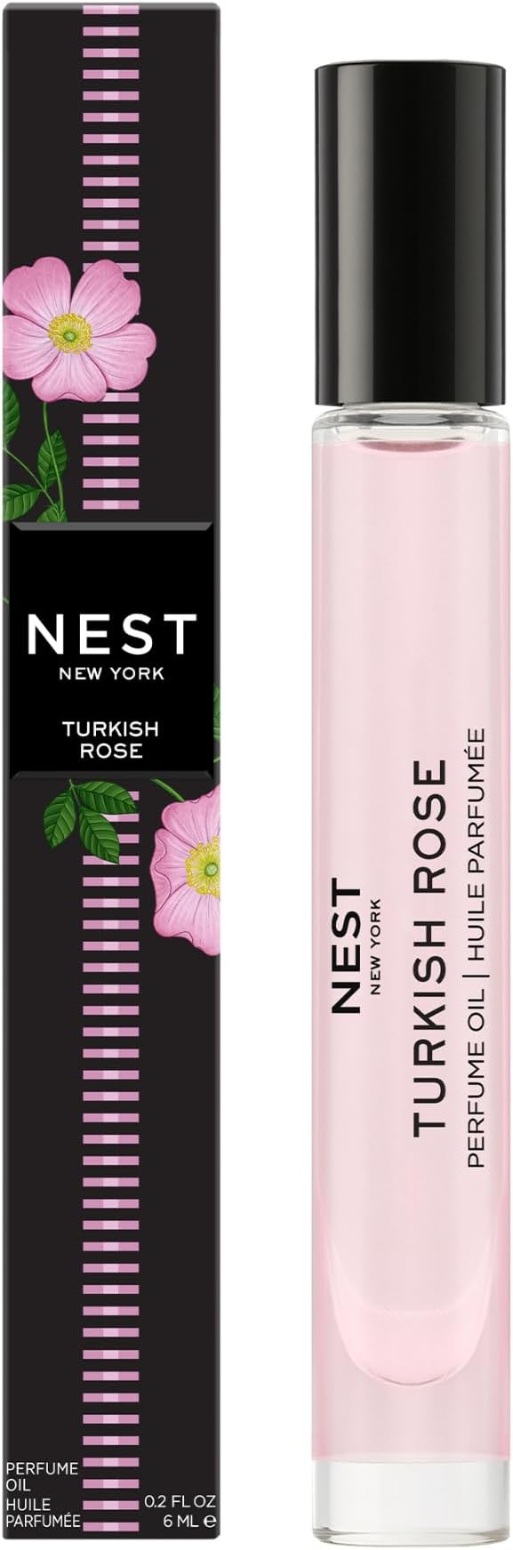 NEST New York Turkish Rose Perfume Oil (Rollerball) - 6 mL - Vegan & Cruelty Free