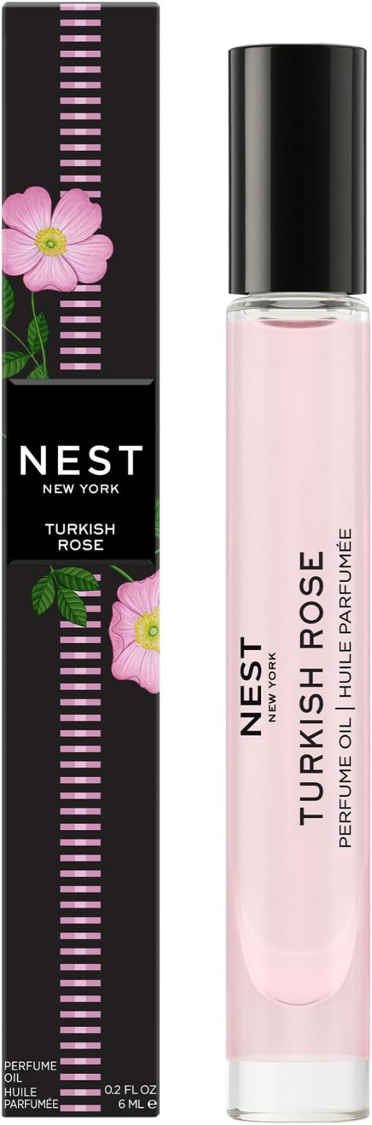 NEST New York Turkish Rose Perfume Oil (Rollerball) - 6 mL - Vegan & Cruelty Free