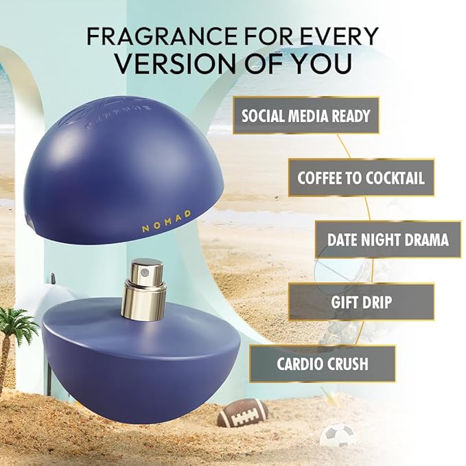 NOMAD 30ml EDP Premium Long Lasting Masculine Scent for Men Vegan Cruelty Free Perfume | Affordable | Ideal Gift | Travel Friendly Perfume | Last All Day