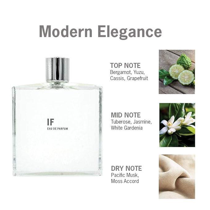 IF Eau de Parfum Grand Edition | IF Perfume Modern White Floral & Citrus | Award Winning Fragrance | Premium Ingredients | Long Lasting Scent | 3.4 oz | 100 ml | Luxury Quality