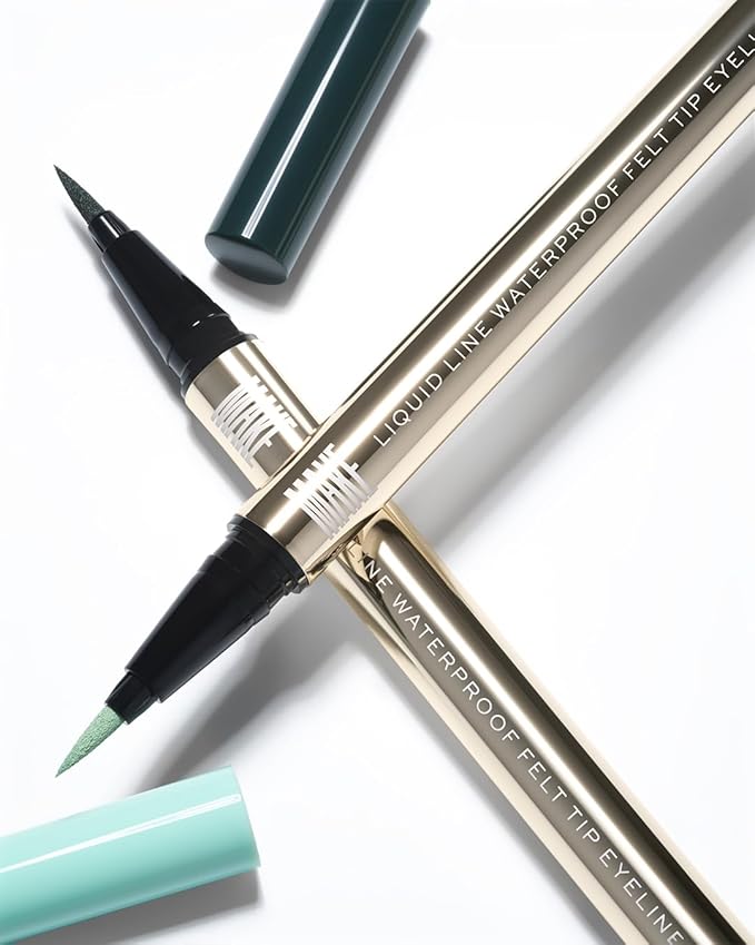 MAKE Beauty Liquid Line Waterproof Liquid Eyeliner Pen. Smudge-Proof Felt Tip for Precise Application of Lines, Wings, and Graphics. Long Lasting Eye Liner - Shade, Planetary