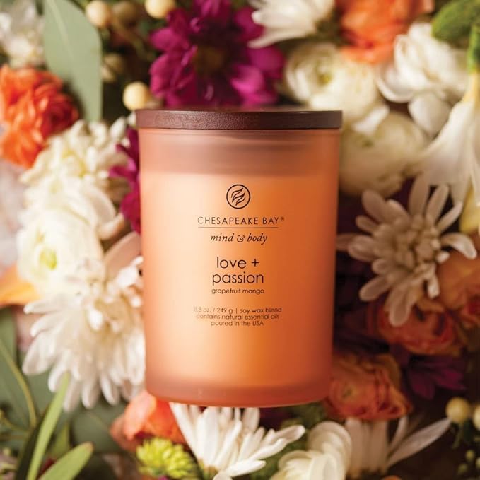Chesapeake Bay Candle PT31905 Scented Candle, Love + Passion (Grapefruit Mango), Medium, Home Décor