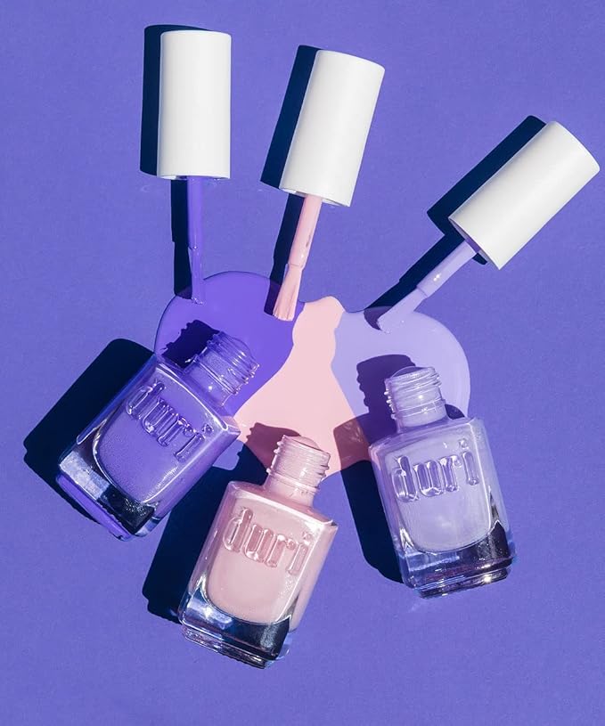 duri 799 Delicate Thoughts Nail Polish, Saturated Purple, Full Coverage, Glossy Finish, Quick Drying, 0.45 Fl Oz