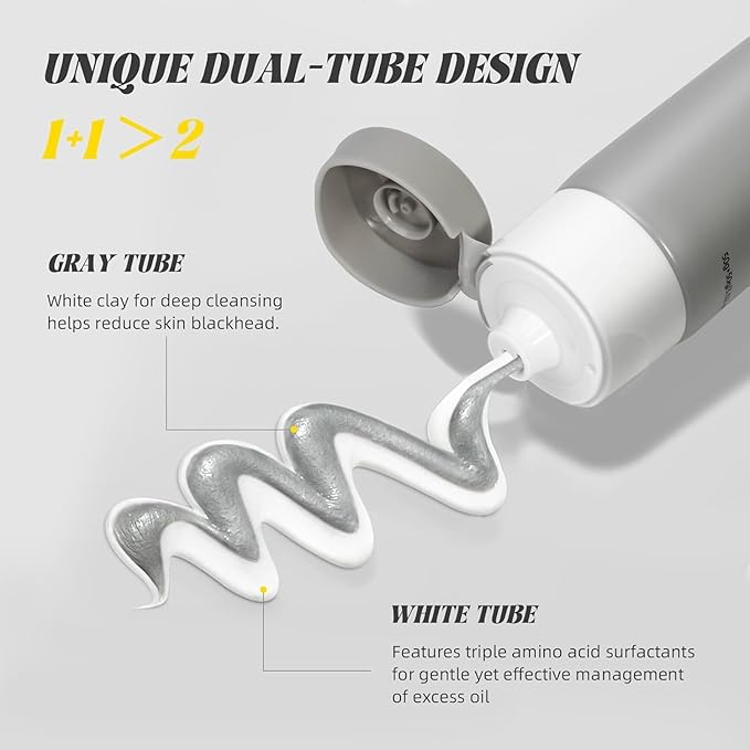 VGO Skin Care Set, with Snail Mucin 92% Moisturizer 1.76 Oz, Vitamin C Serum 1.01 Oz & Dual-Tube Facial Cleanser 3.52 Oz, Daily Routine Kit for Sensitive Skin, Vegan & Cruelty Free