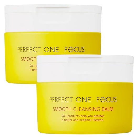 PERFECT ONE FOCUS Smooth Cleansing Balm Makeup Remover – Melts Away Makeup & Impurities While Moisturizing – Gentle Face Wash Balm for All Skin Types, 2-Pack (75g x 2)