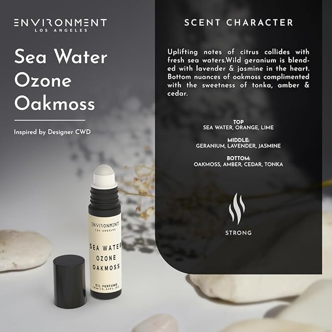 ENVIRONMENT Inspired by Designer Perfume DVDFF CW 10ml Roll-on Perfume (Sea Water | Ozone | Oakmoss) Body Oil Fragrance, Roll On Oil, Body Fragrance for Women & Men, Luxury Scent, Vegan, Cruelty-Free