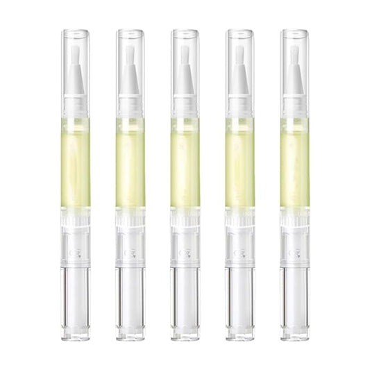Merluna Nail 𝐆𝐫𝐨𝐰𝐭𝐡 Pen, Radiant Nail 𝐆𝐫𝐨𝐰𝐭𝐡 Oil Pens, Cuticle Oil for Nails, Nail 𝐍𝐮𝐭𝐫𝐢𝐞𝐧𝐭 Oil Pen for Moisturize Strengthen 𝐁𝐫𝐢𝐠𝐡𝐭𝐞𝐧 Nails Care (5pcs, 2ml)
