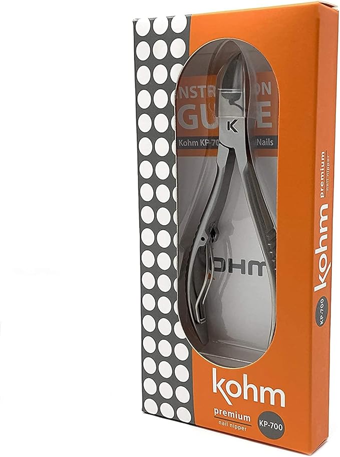 Kohm Ingrown Toenail Clippers | Super Control Cuticle Trimmer & Wide Jaws – Precision Stainless Steel Nail Nippers for Thick & Ingrown Nails | Podiatrist-Recommended Toe Nail Cutter