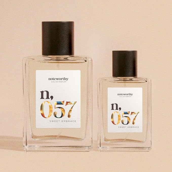 Noteworthy n,057 Sweet Embrace Eau De Parfum – Vanilla, Passionfruit, Tonka Bean | Sophisticated, Warm Fragrance for Any Occasion | Long-lasting Unisex Perfume for Women & Men (100ml)