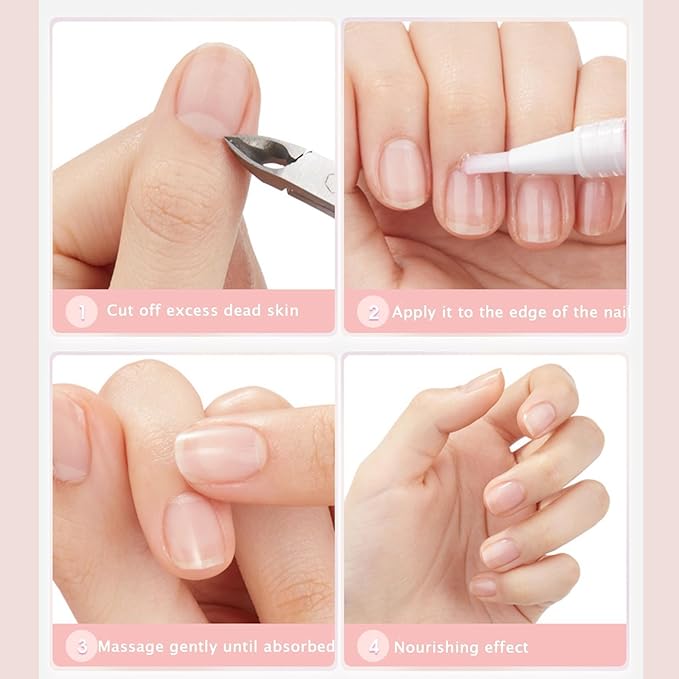 Radiant Nail 𝐆𝐫𝐨𝐰𝐭𝐡 Oil Pen, Cuticle Oil for Nails, Nail 𝐍𝐮𝐭𝐫𝐢𝐞𝐧𝐭 Oil Pen for Moisturize Strengthen 𝐁𝐫𝐢𝐠𝐡𝐭𝐞𝐧 Nails Care (2pcs, 2ml)