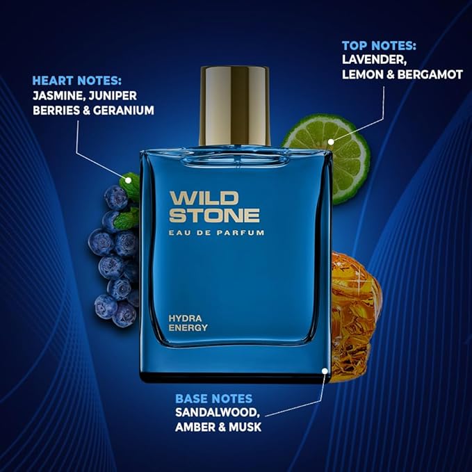 Hydra Energy EDP Premium Perfume for Men, 100 Ml | Long-lasting Eau De Parfum | Refreshing Fragrances for Modern Man | Active Lifestyle | Gift For Men
