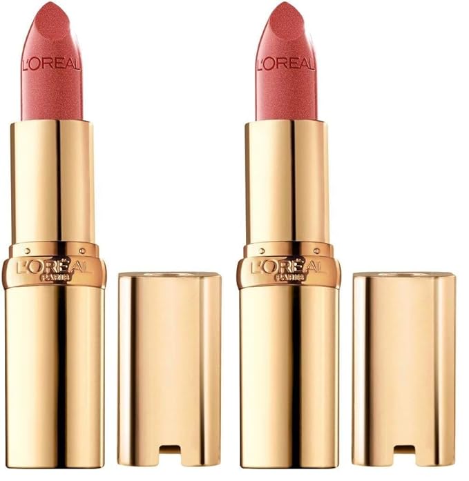 L'Oreal Paris Colour Riche Original Creamy, Hydrating Satin Lipstick with Argan Oil and Vitamin E, Tropical Coral, 1 Count (Pack of 2)
