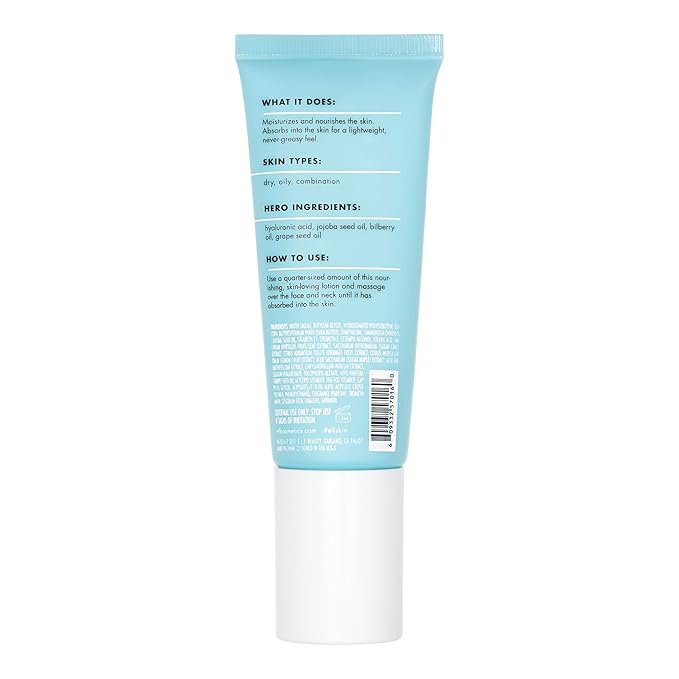 e.l.f. SKIN Holy Hydration! Daily Hydration Moisturizer, Ultra-Hydrating Formula, Infused with Aloe, Jojoba Oil & Shea Butter, Vegan & Cruelty-Free, 2.53 Fl Oz