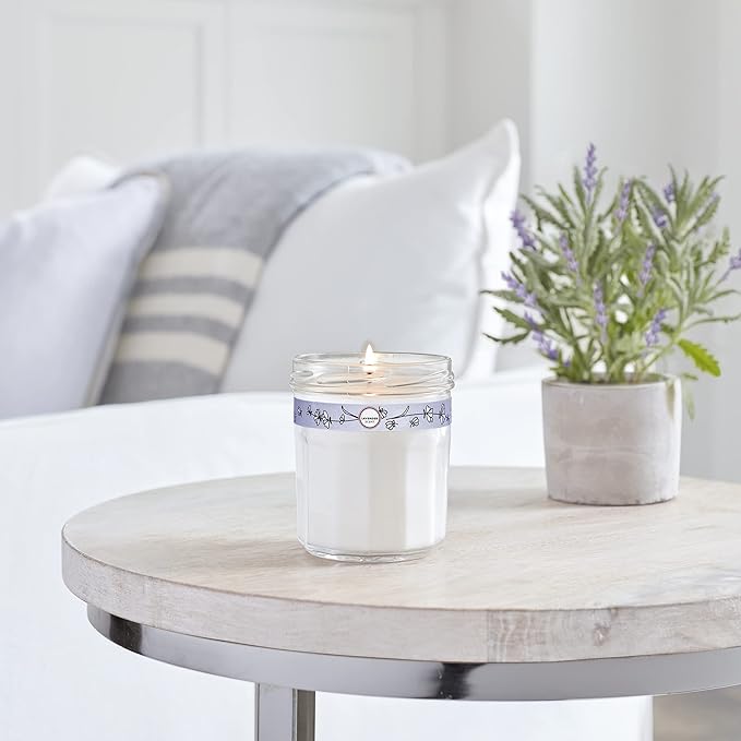 MRS. MEYER'S CLEAN DAY Lavender Soy Candle, Garden-Inspired Aromatherapy Homekeeping, 35 Hour Burn Time, Made with Essential Oils, 7.2 oz Large Glass Jar Candles (Pack of 2)