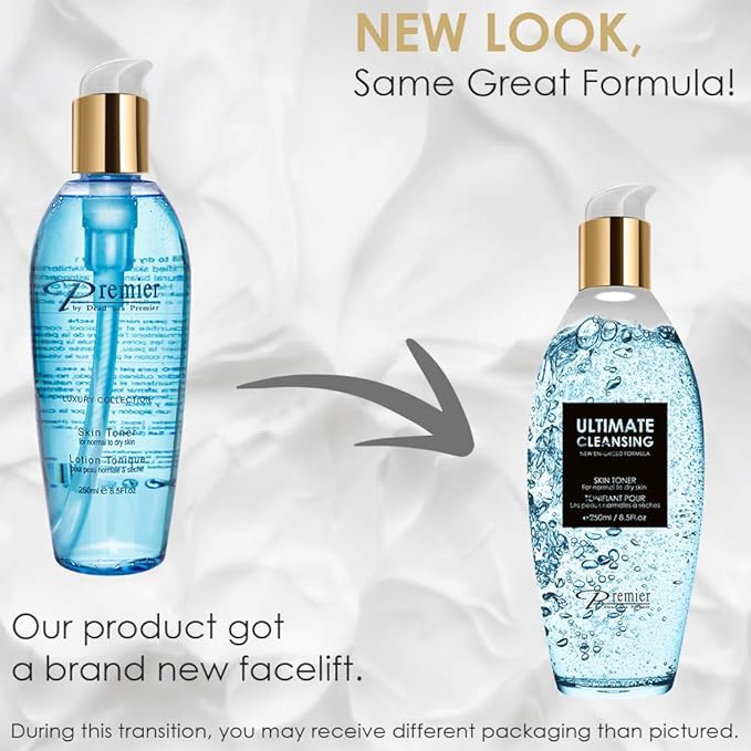 Premier Dead Sea Skin Toner Normal To Dry Skin, pH 5.5 balancing, non alcoholic toner that is mild and gentle to skin, natural ingredients with witch hazel and minerals 8.5fl.oz