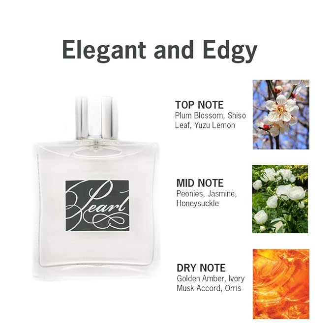 Pearl Eau de Parfum | Pearl Perfume Plum Blossom & White Peony | Award Winning Fragrance | Premium Ingredients | Long Lasting Scent | 1.7 oz | 50 ml | Luxury Quality
