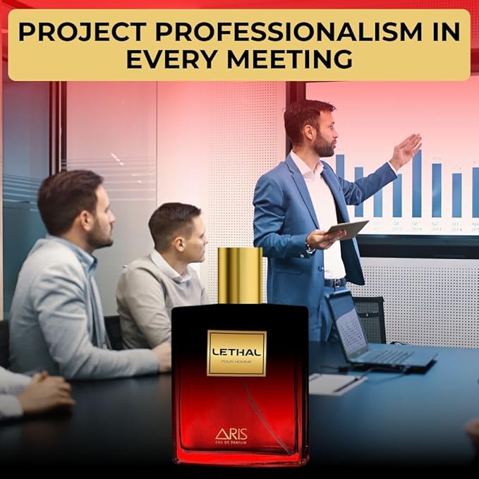 Lethal Eau de Parfum – Long-Lasting Woody and Musk Fragrance for Men – 100mL Perfume Spray with Bonus 15mL Perfume Sample (Randomly Selected)