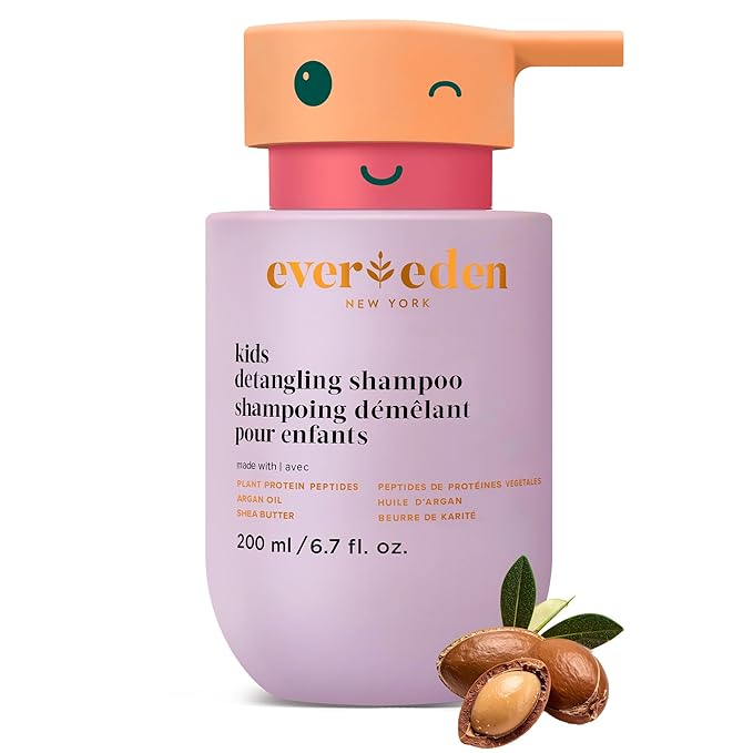 Evereden Kids Shampoo | Tear-Free Detangling Shampoo for Girls with Curly or Straight Hair | Clean, Non-Toxic, and Gentle Haircare | Sulfate-Free, Hypoallergenic, Safe for Daily Use | 6.7 fl oz