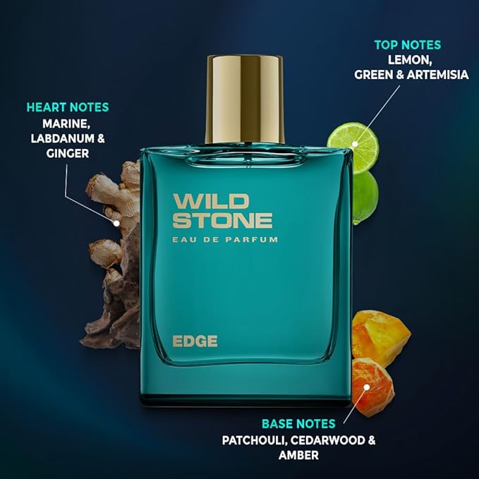 Edge EDP Premium Perfume for Men, 100 Ml | Long-lasting Eau De Parfum | Luxury Fragrances | Fragrance for Modern Lifestyle | Ideal Gift For Him | Premium Scent For Men