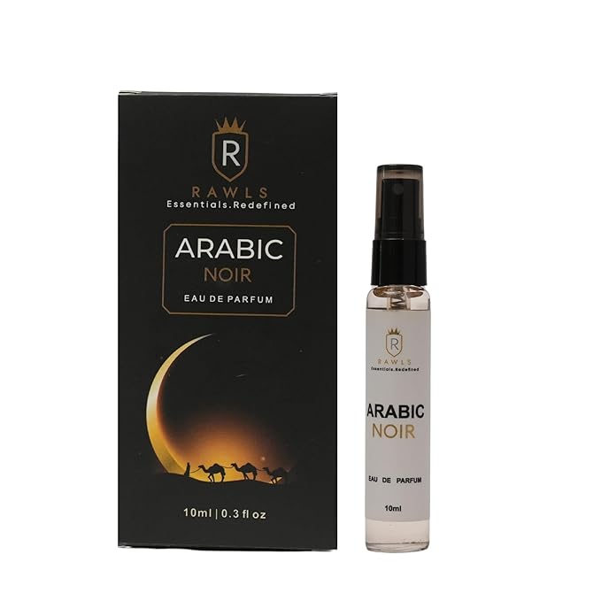 Arabic Noir Eau de Parfum – Unisex Perfume with Coffee, Jasmine, Vanilla & Cedarwood – Long-Lasting Fragrance, 10ml