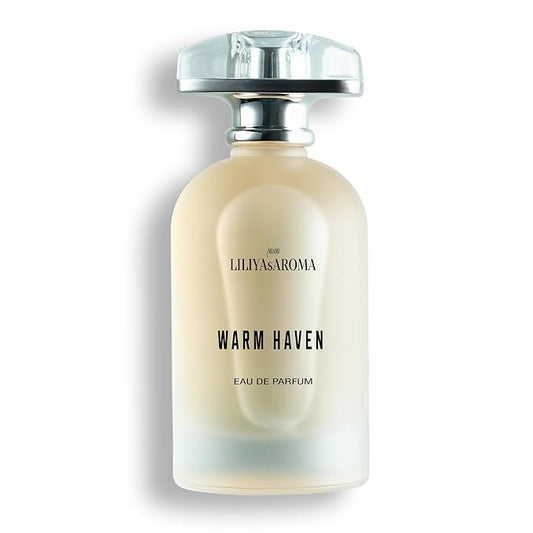 Warm Haven Eau de Parfum – Holiday Fragrance with Honey, Cinnamon and Gourmand Vanilla Perfume, Woody Amber | Cozy Scent Long-Lasting | 3.4 Fl Oz