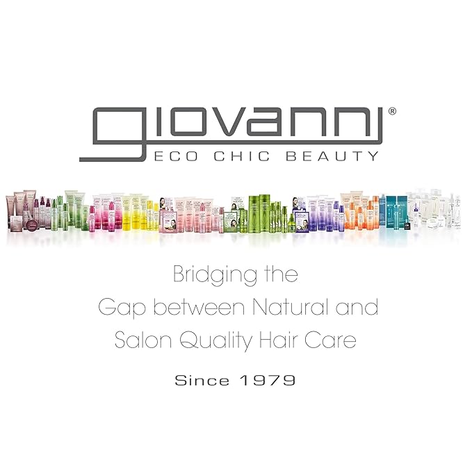 GIOVANNI 2chic Ultra-Repairing Shampoo & Conditioner Set - For Damaged, Over-Processed Hair, Helps Restore Hair's Natural Elasticity, Blackberry & Coconut Oil, Shea Butter, Color Safe - 8.5 oz Each